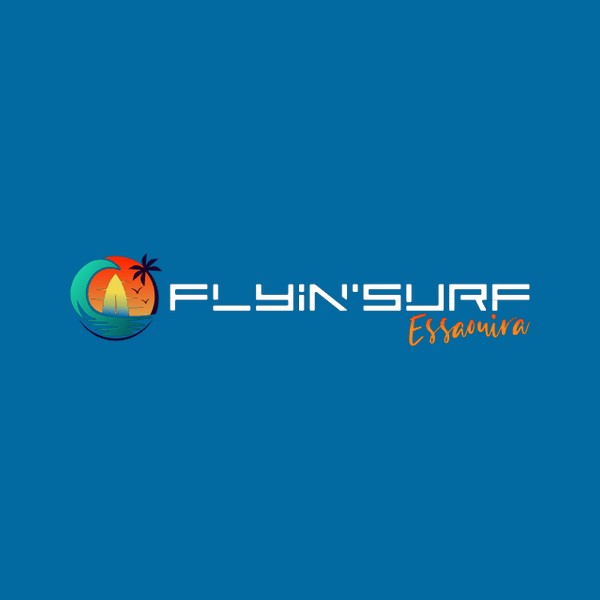 Logo Essaouira Flyin' Surf School Morocco: Essaouira, Surf, Kitesurf, Wingfoil, Stand-Up Paddle, Maroc